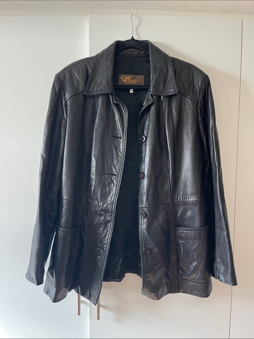 Classic Black Leather Jacket - Women's